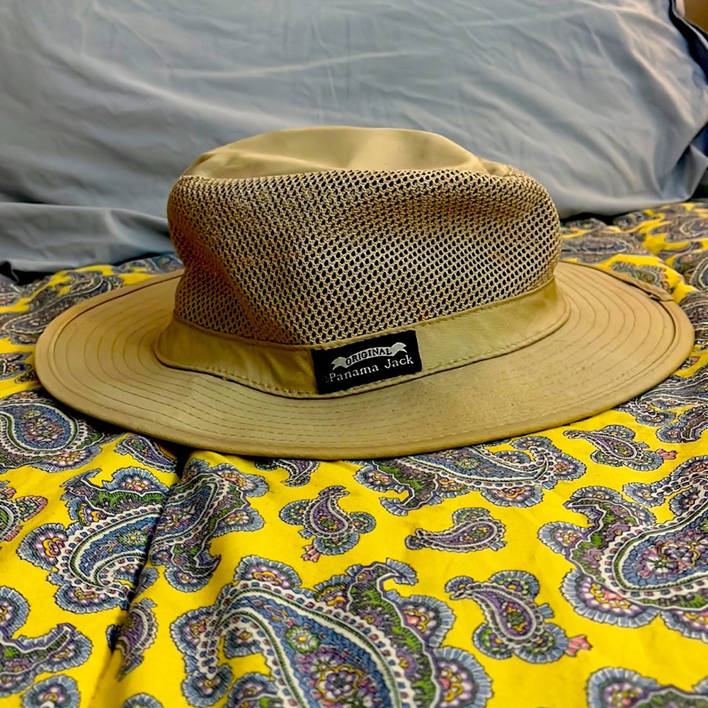 Panama Jack Khaki Twill Safari Hat Mesh XL